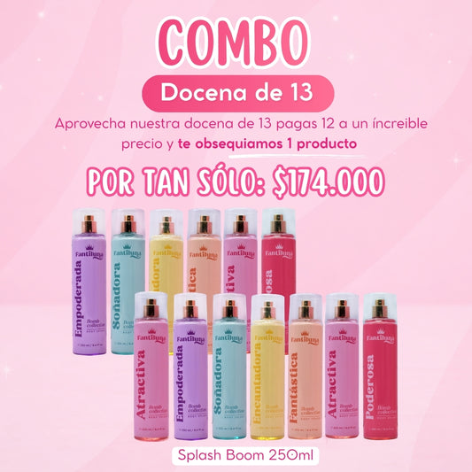 Combo Docena de 13 Splash Boom