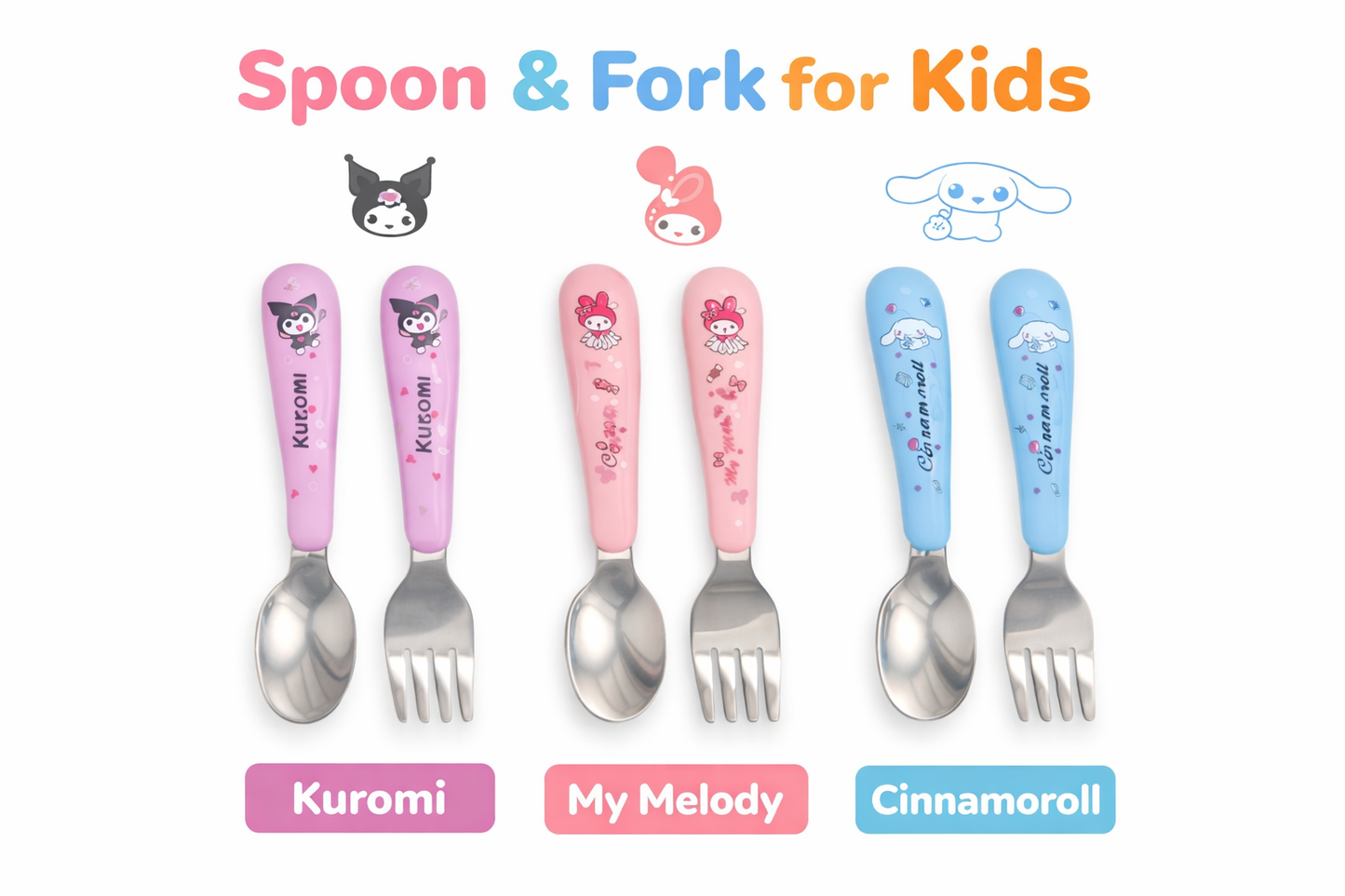 Set infantil de cuchara y tenedor