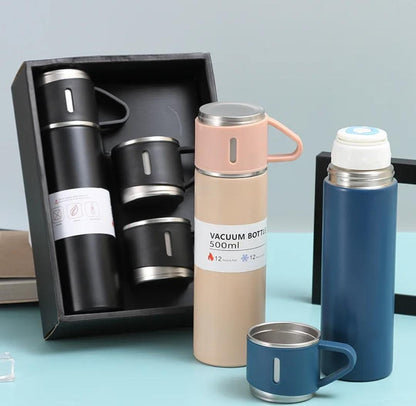 Termos vacuum flask set  térmicos con pocillo