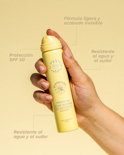 Protector solar en bruma Miis Cosmetics