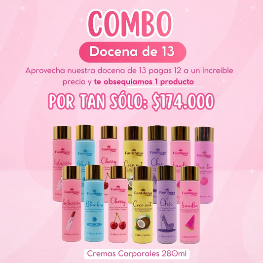 Combo Docena de 13 Cremas Corporales