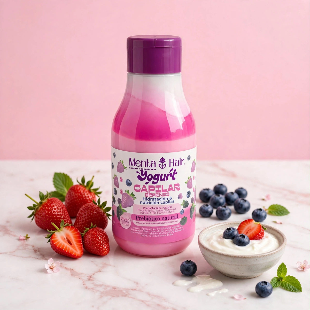 Yogurt Capilar Hidratante Y Nutritivo Brillo Intenso X550ml Menta Hair