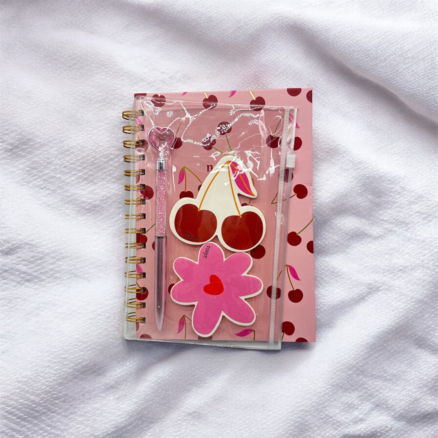 Libreta con lapicero + post-it