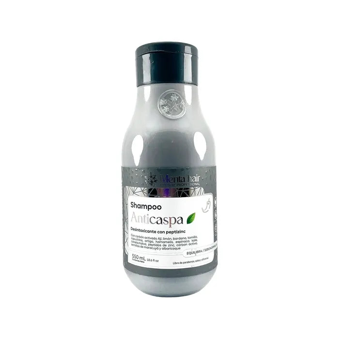 Shampoo Detox, Carbon Activado x 550 ml  Menta Hair