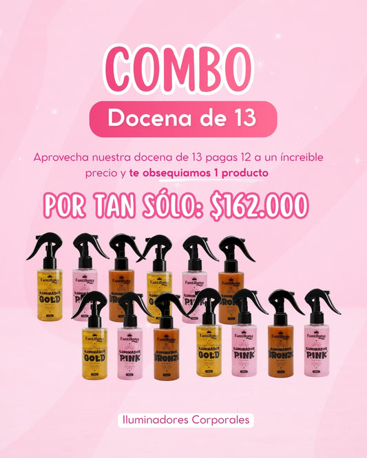Combo Docena de 13 Iluminadores Corporales