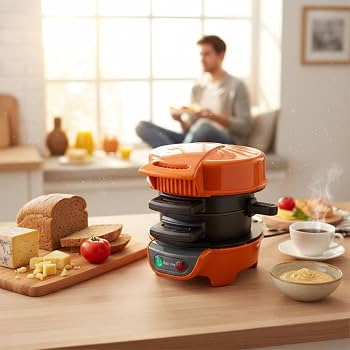 Maquina eléctrica para hamburguesas