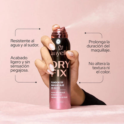 DRY FIX fijador de Maquillaje En seco Anyeluz