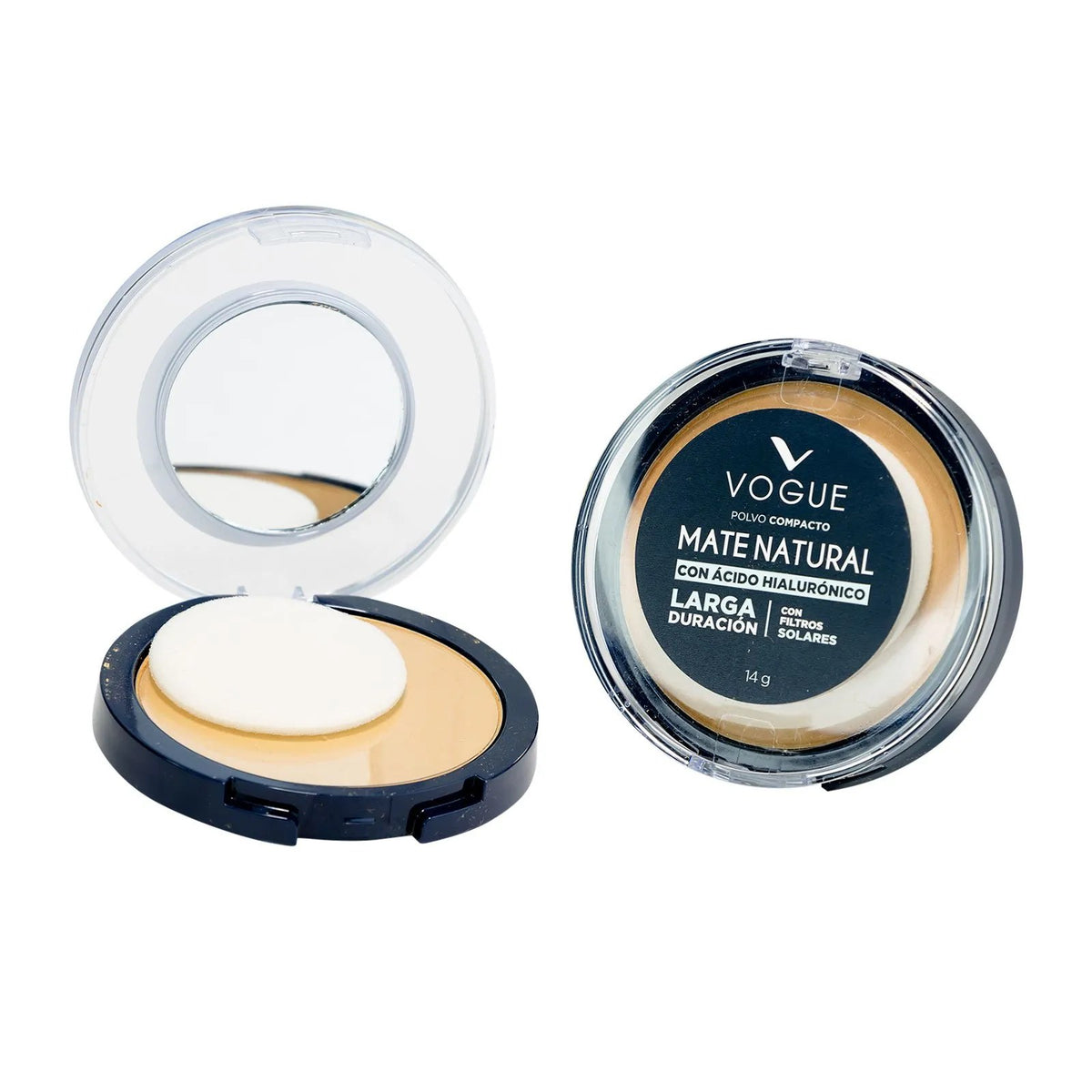 Polvo compacto Vogue matte natural , Larga duración