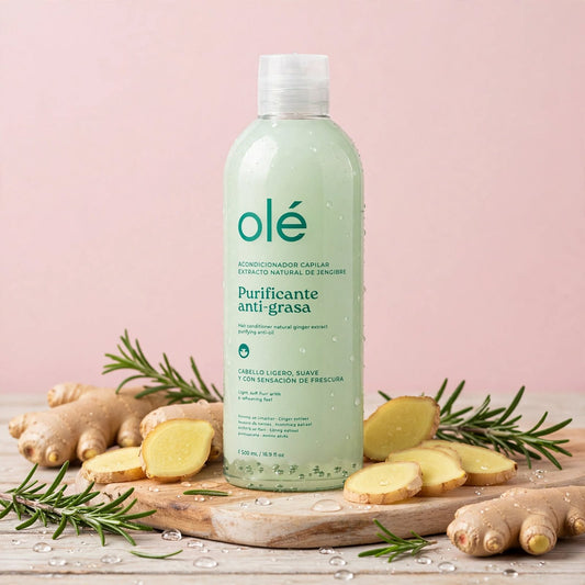 Acondicionador capilar purificante  extracto natural de jengibre