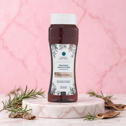 Shampoo con extracto de romero y quina Magia Natural