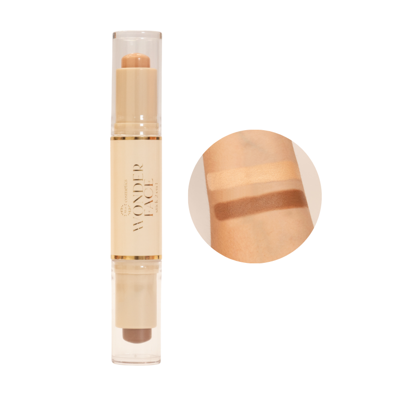 Contorno doble 2 en 1 wonder face  Miss Cosmetics