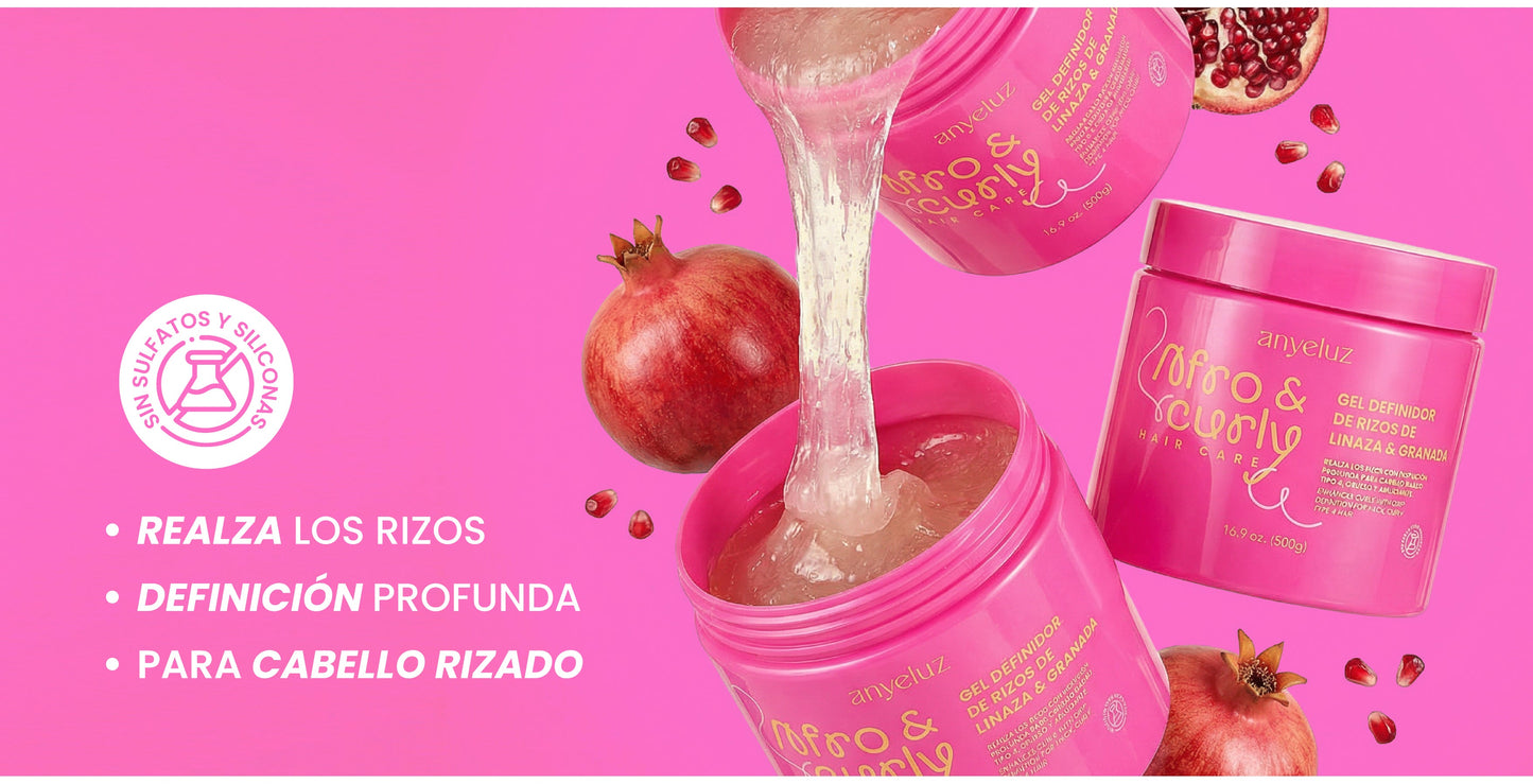 Gel definidor de rizos de linaza $ granada
