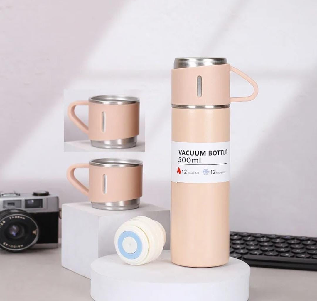 Termos vacuum flask set  térmicos con pocillo
