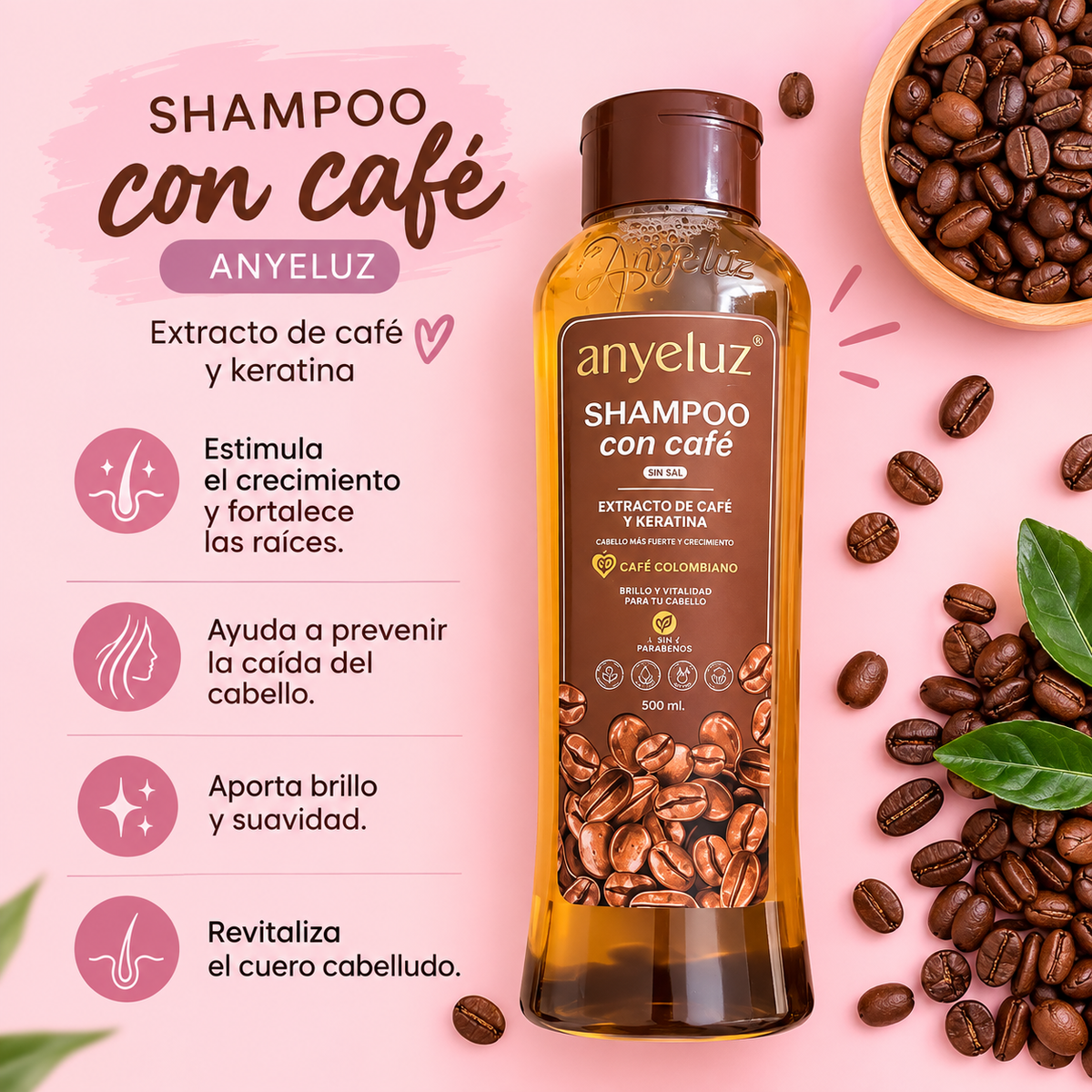 Shampoo con Café