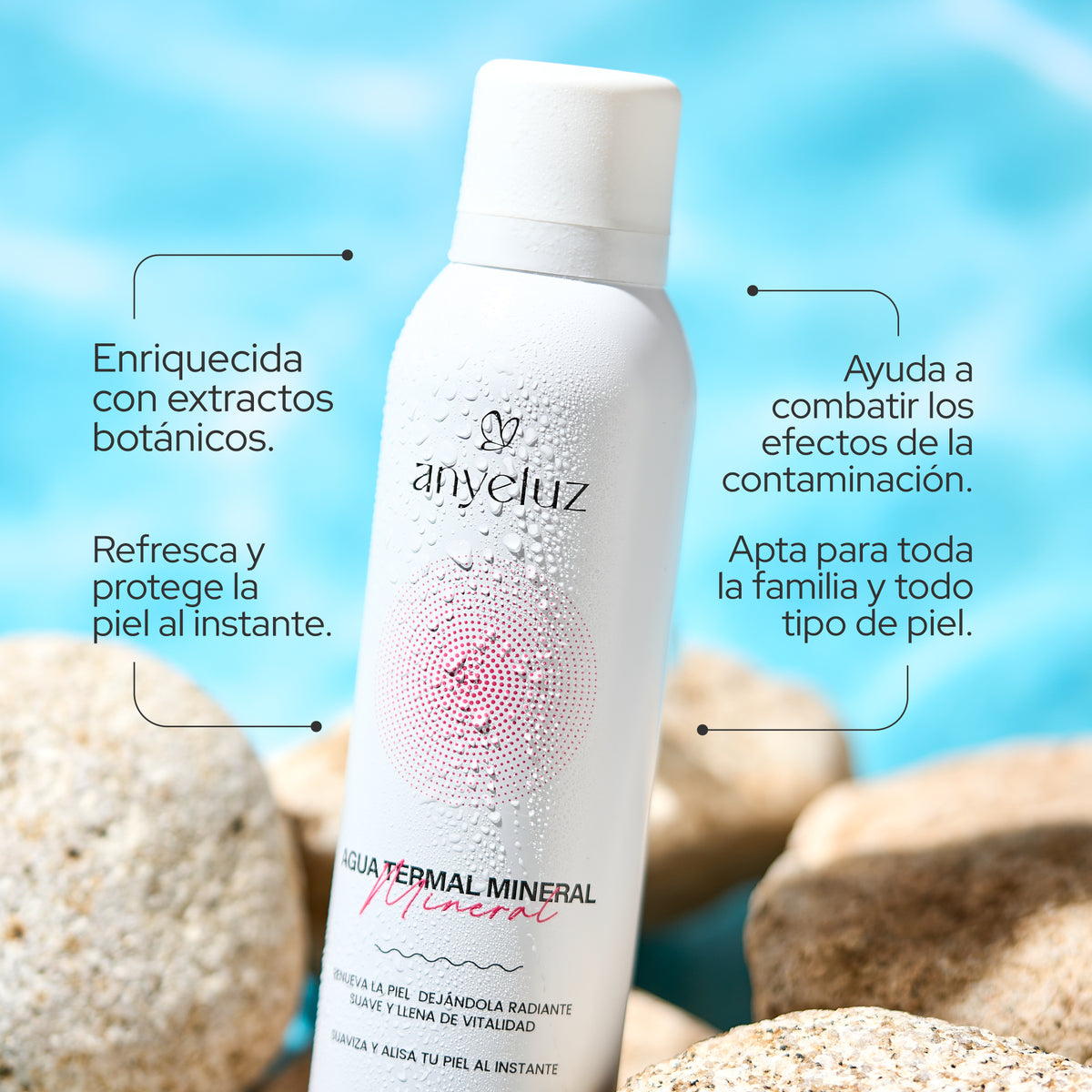 Agua termal mineral Anyeluz