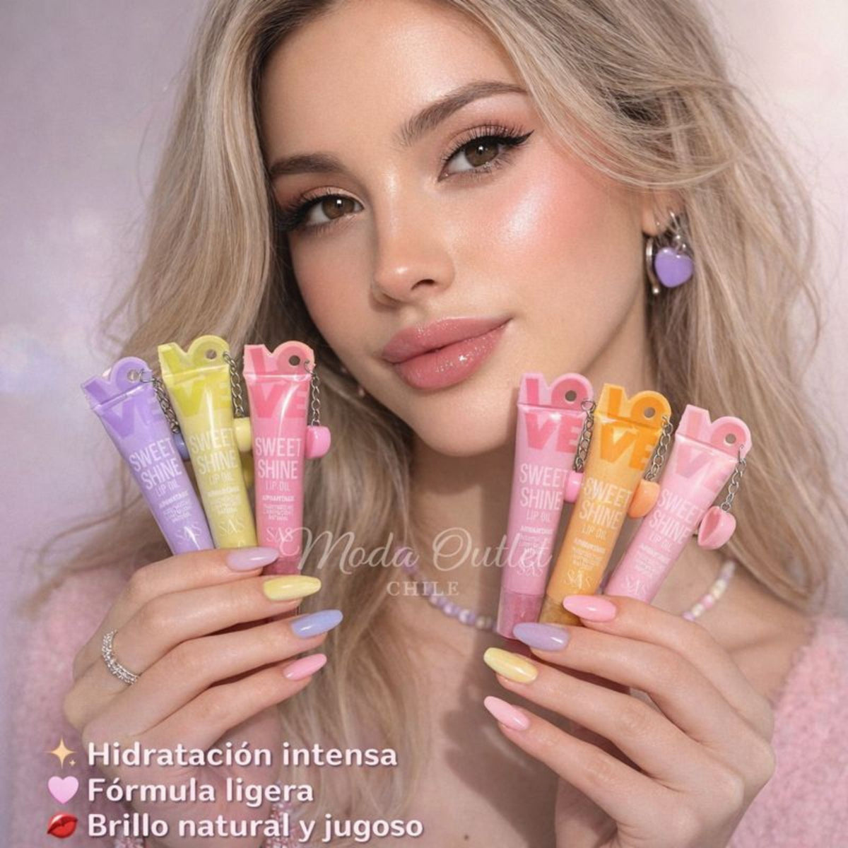BRILLO USHAS  LOVE Sweet Shine SAS Cosmetics