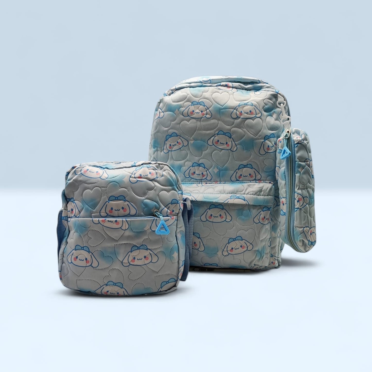 Set x3 bolso, lonchera y cartuchera