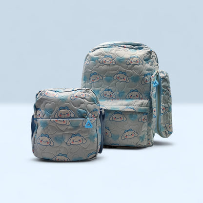 Set x3 bolso, lonchera y cartuchera