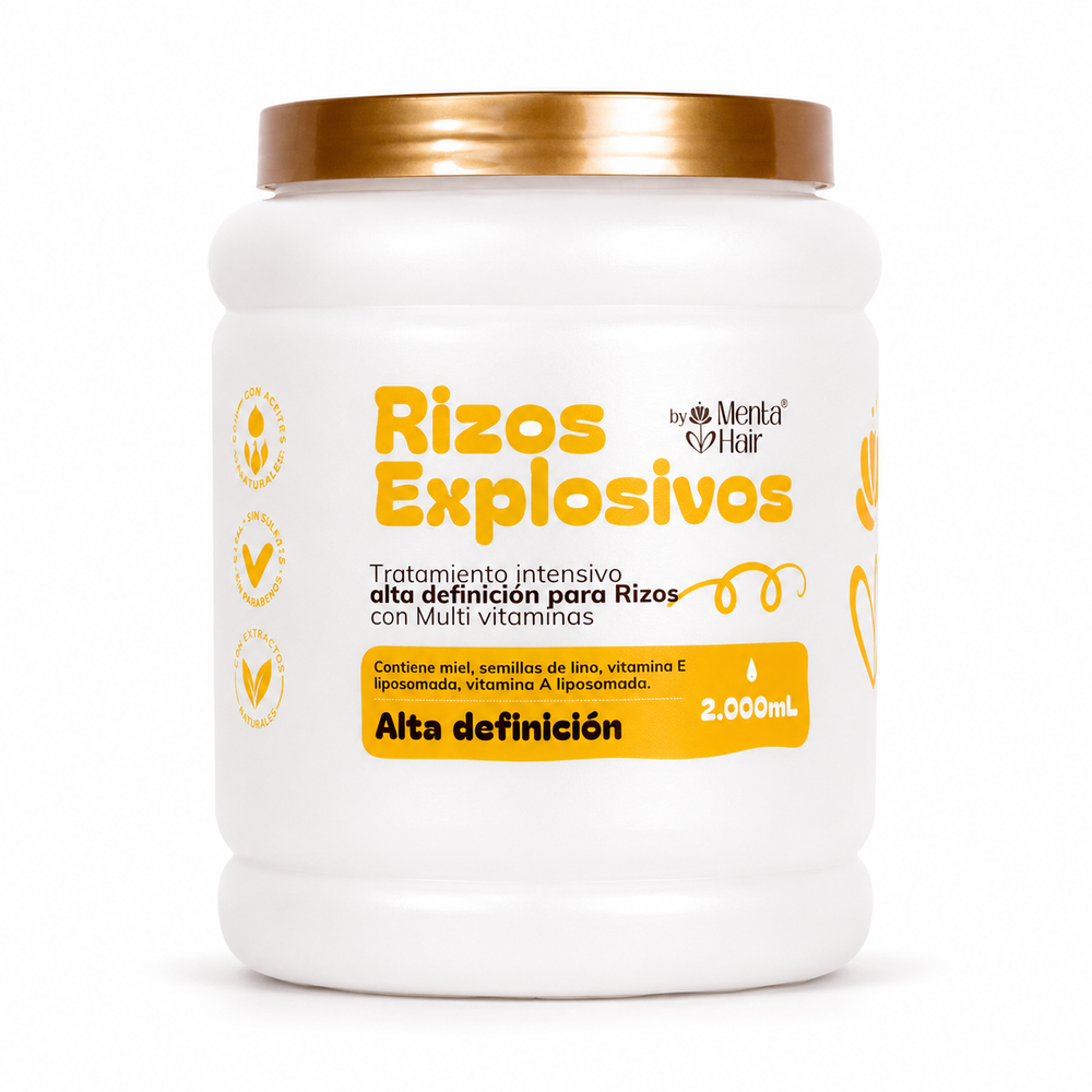 Tratamiento Capilar Rizos Explosivos X2.000ml Menta Hair