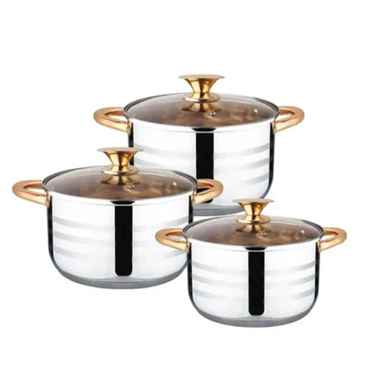 Bateria 6 Piezas en Acero Inoxidable 1042