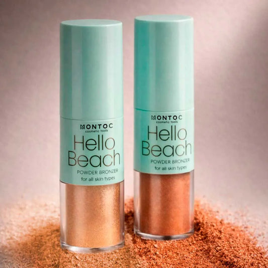 Barra bronzer hello beach polvo bronceador montoc