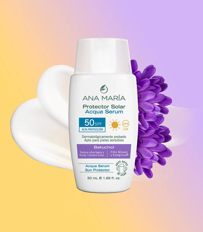 Protector solar Aqua Sérum con Bakuchiol, Ana María