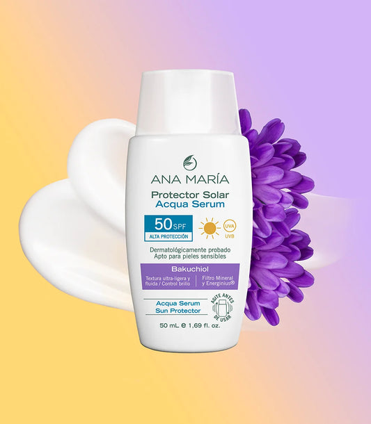 Protector solar Aqua Sérum con Bakuchiol, Ana María