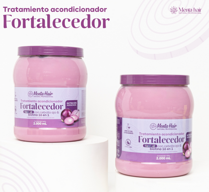 Tratamiento Acondicionador Fortalecedor nutrioil con cebolla ajo y biotina 16 en 1 - X2.000ml