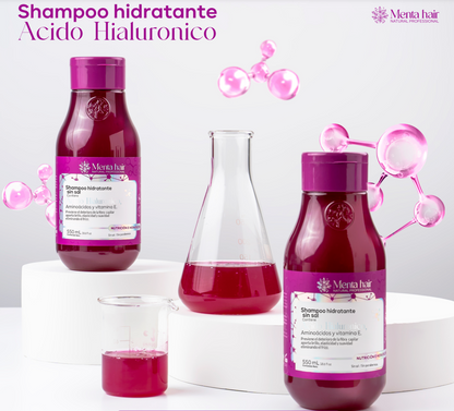 Shampoo Acido Hialuronico x 550 ml Menta Hair