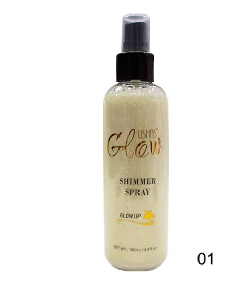 Iluminador corporal Glow Shimmer Spray Ushas 180 ML