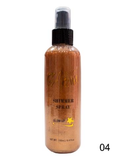 Iluminador corporal Glow Shimmer Spray Ushas 180 ML