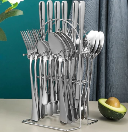 SET DE CUBIERTOS STAINLESS STEEL 24 piezas