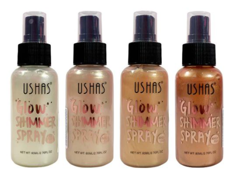 Iluminador corporal Glow Shimmer Spray Ushas 80ML