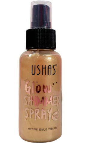 Iluminador corporal Glow Shimmer Spray Ushas 80ML