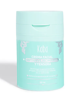 Crema Facial Antienvejecimiento y Tensora Kaba