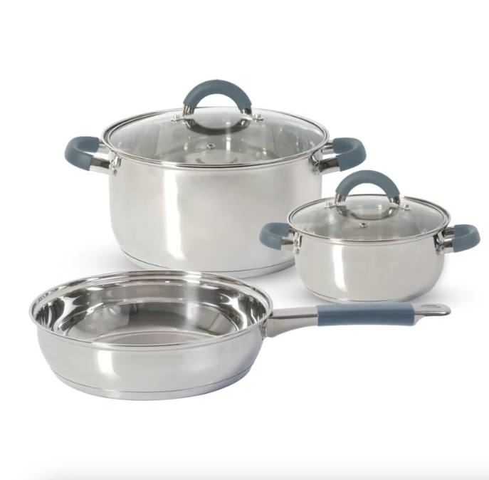 Bateria Acero Inoxidable 5 Piezas Home Elements