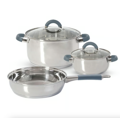 Bateria Acero Inoxidable 5 Piezas Home Elements