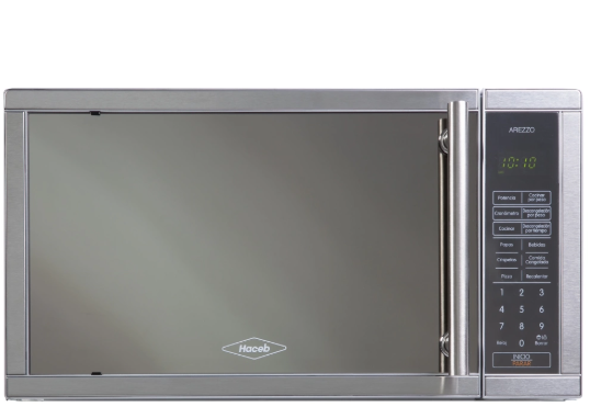 Horno Microondas Haceb Inox Con Manija 0.7 (20 Litros)