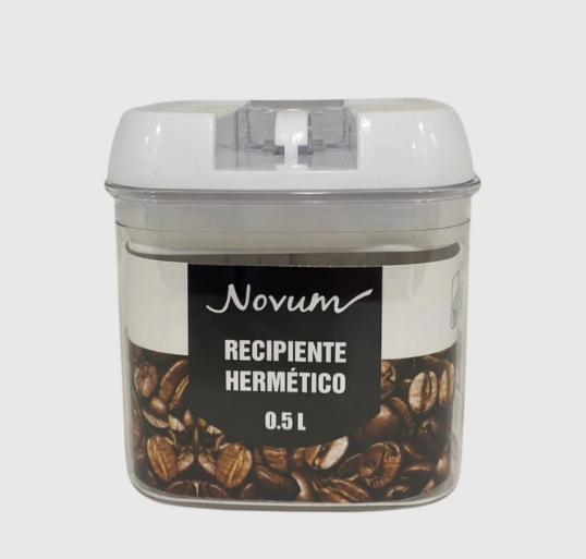 RECIPIENTE HERMETICO 0.5 LT NOVUM