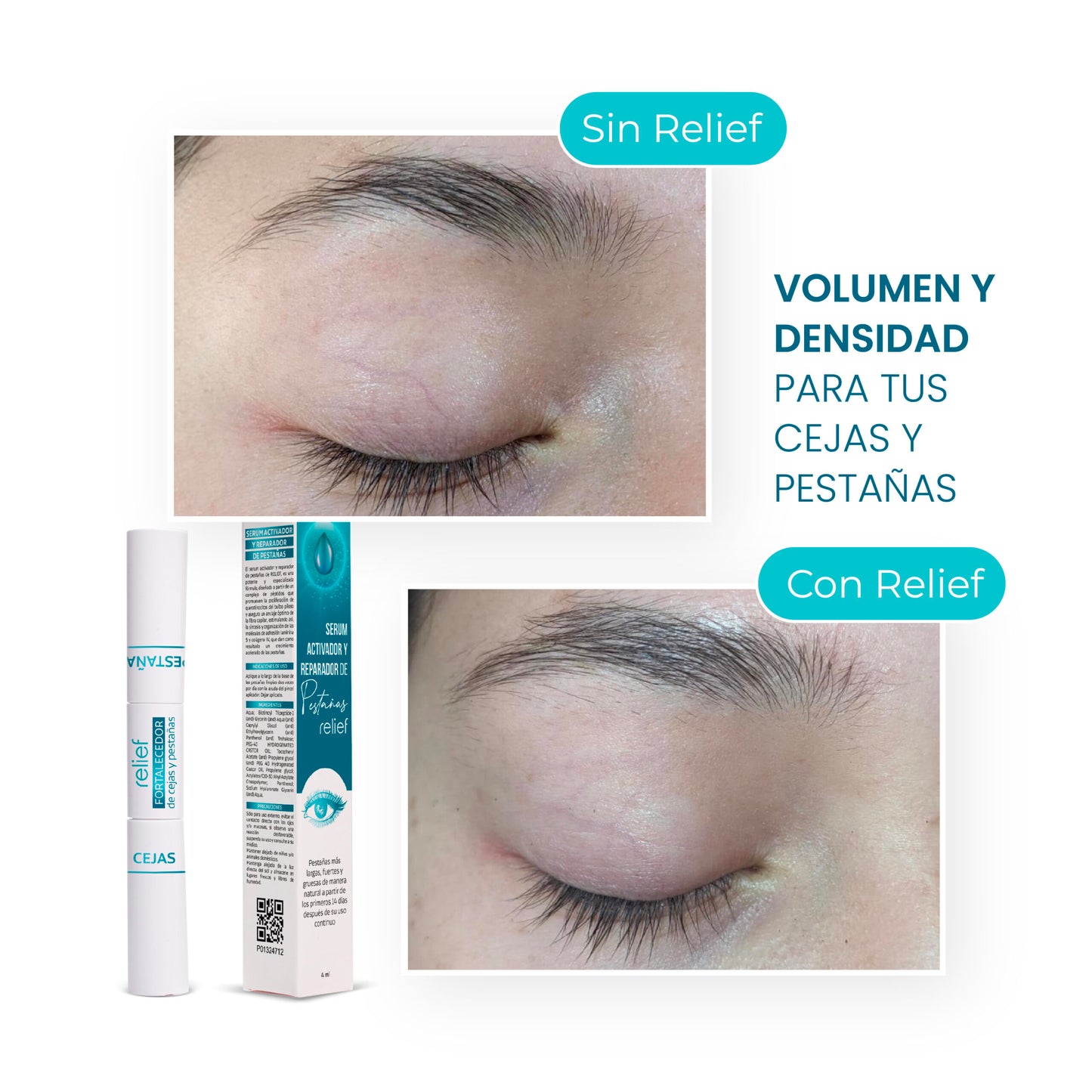 Sérum activador y reparador de pestañas  relief