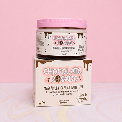 Mascarilla capilar nutritiva chocolate rosado lluvia de estrellas 💫