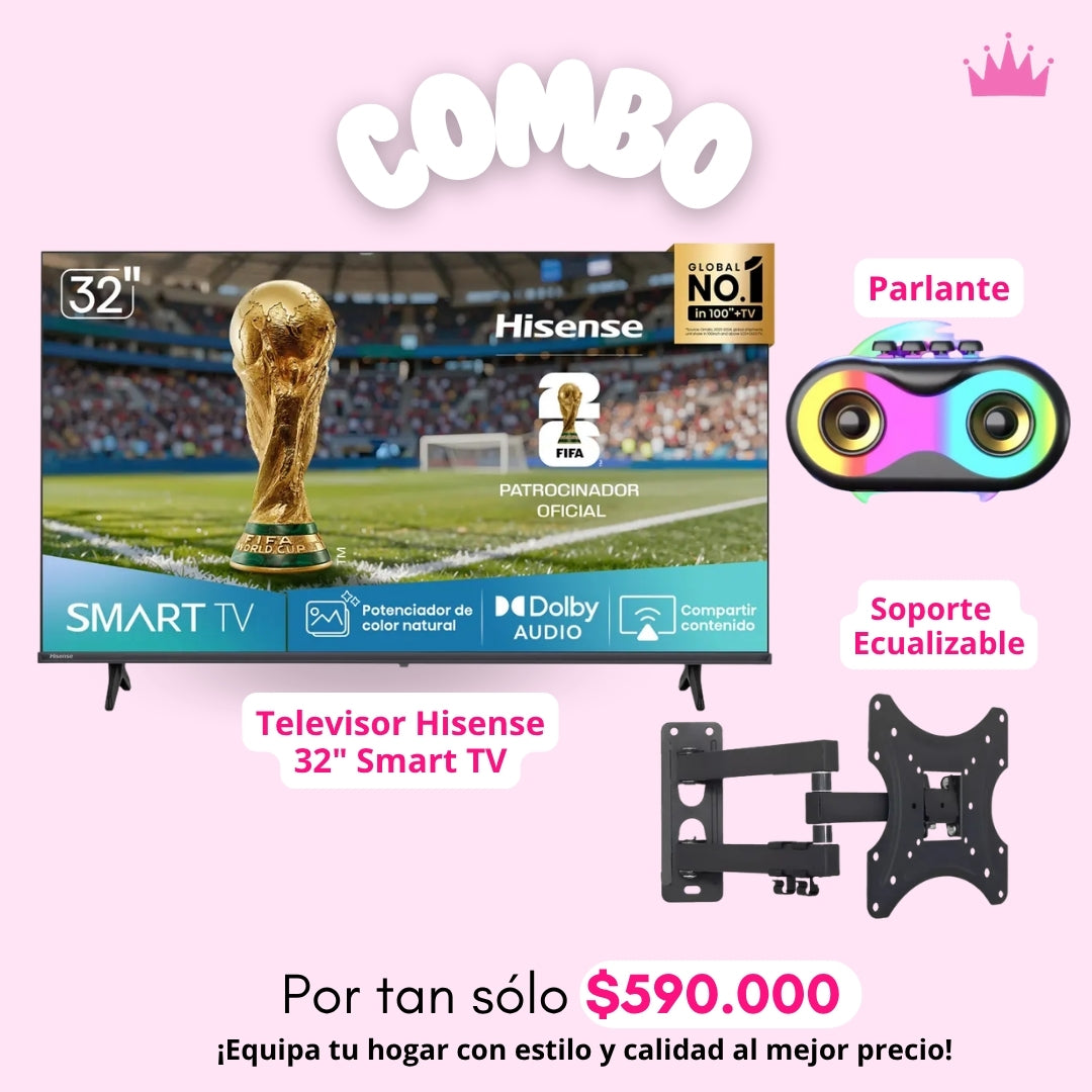 Combo Tv Hisenses 32"