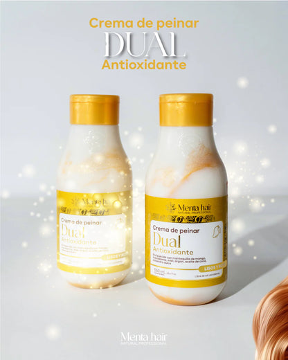 Crema de Peinar Dual Lisos y Rizos X550ml Menta Hair