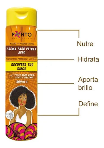 Crema para peinar afro