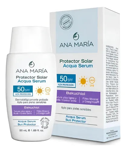 Protector solar Aqua Sérum con Bakuchiol, Ana María