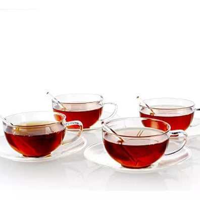 Set de pocillo trasparente ×6