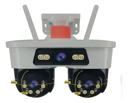 Camara de seguridad jortan8 Dobletriple lente