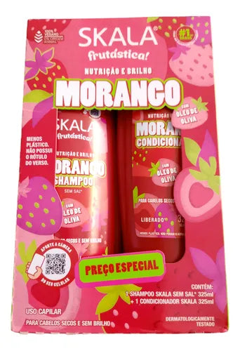 Kit Shampoo+Acondicionador Morango