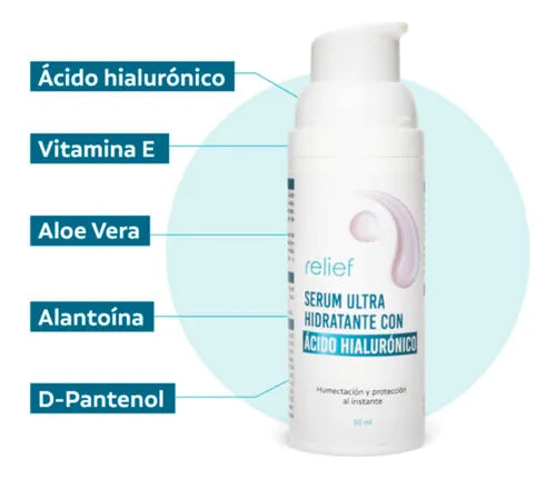 Sérum ultra hidratante con ácido hialurónico