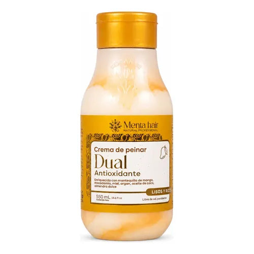 Crema de Peinar Dual Lisos y Rizos X550ml Menta Hair